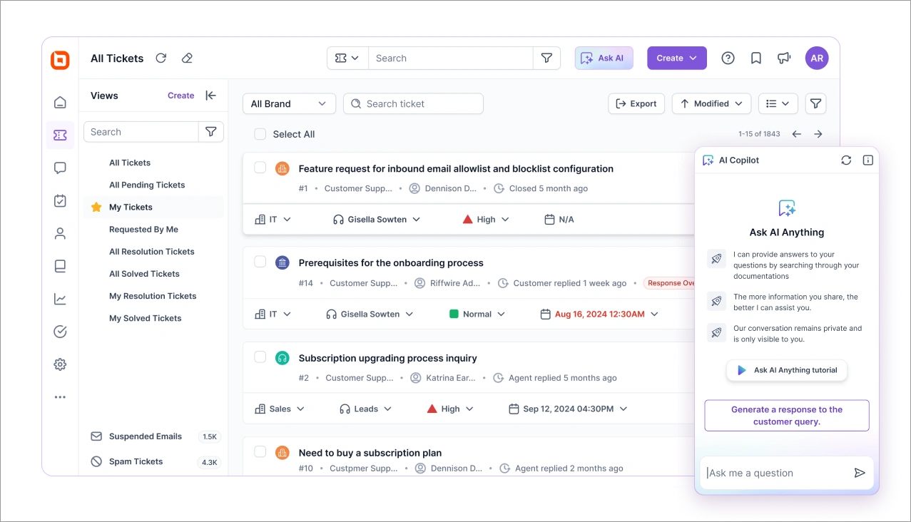 BoldDesk in managing client vs customer