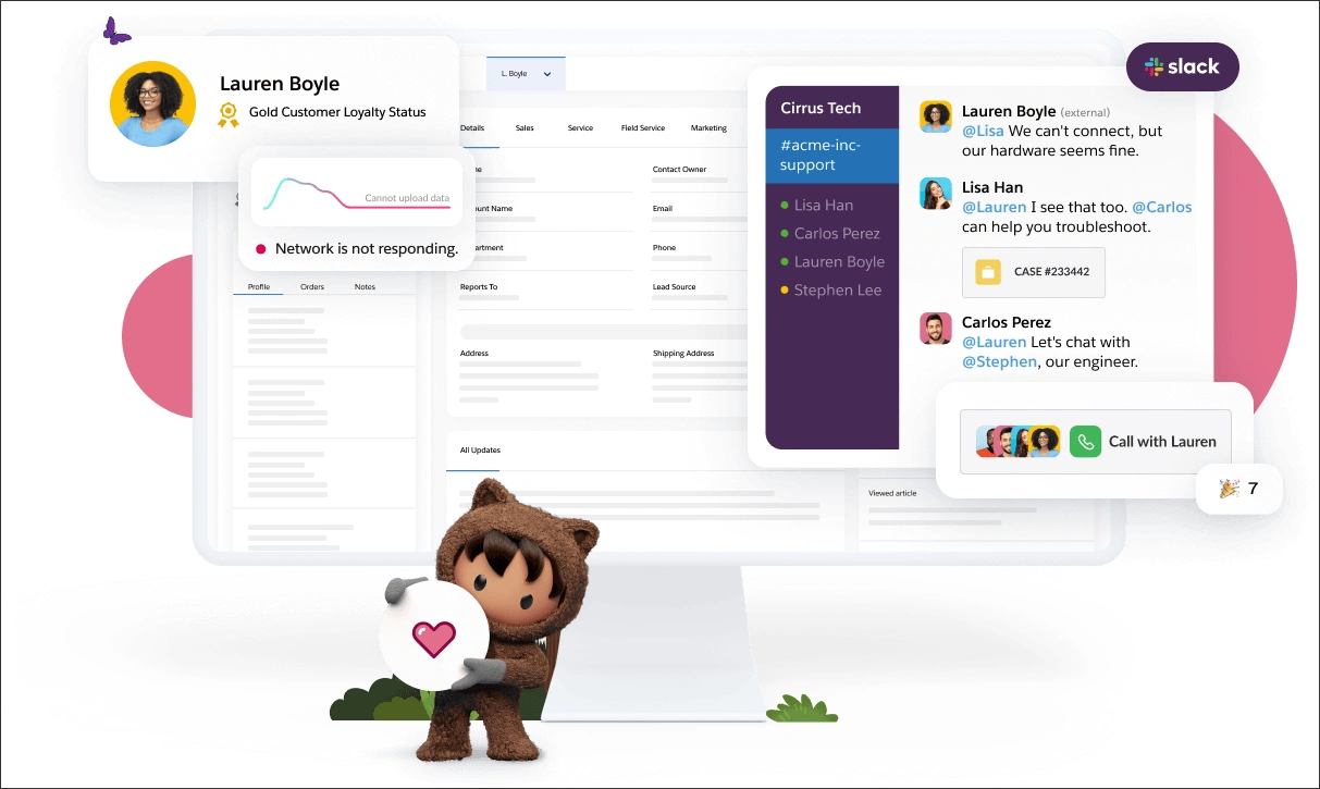 Salesforce customer service platform