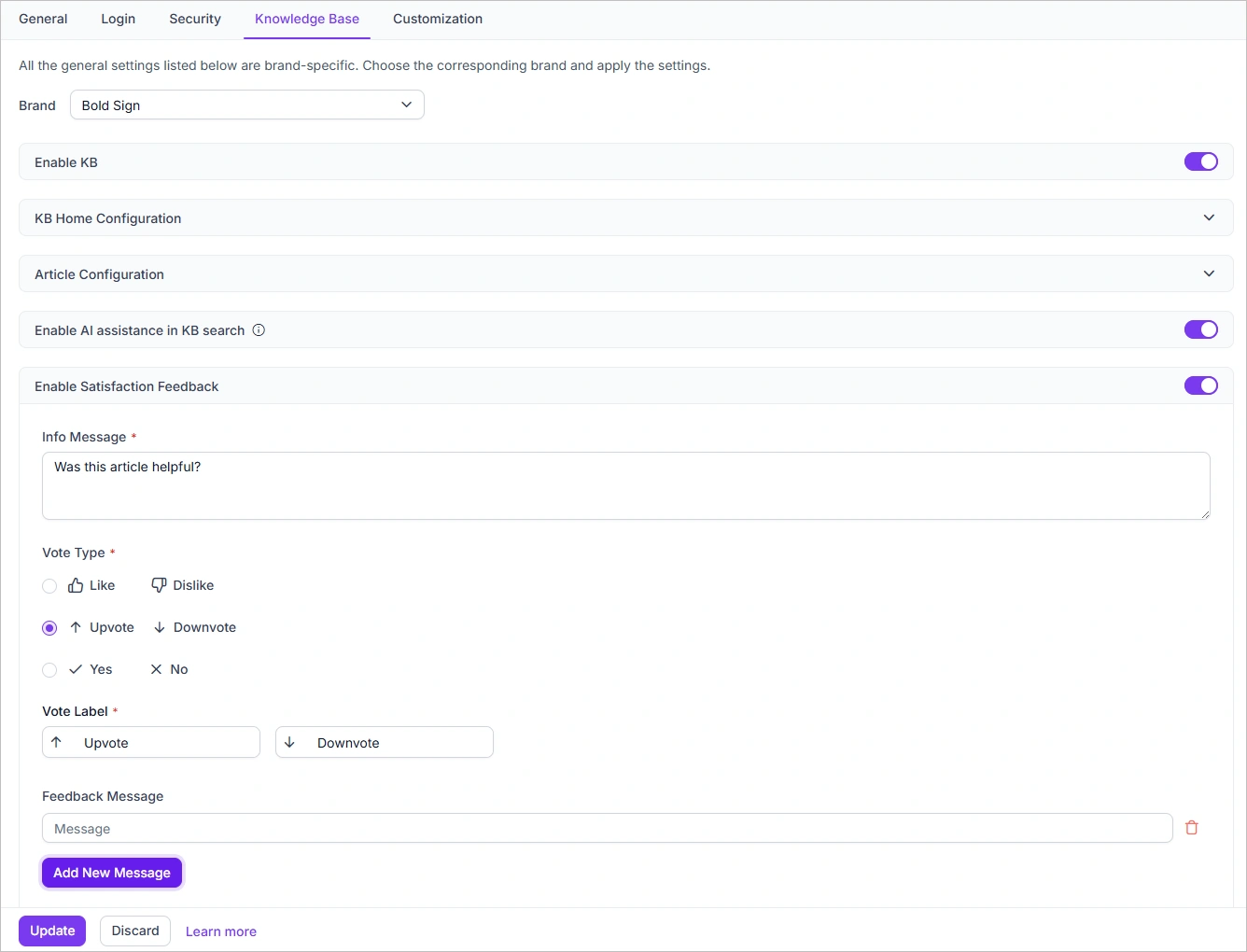Obtain consumer feedback