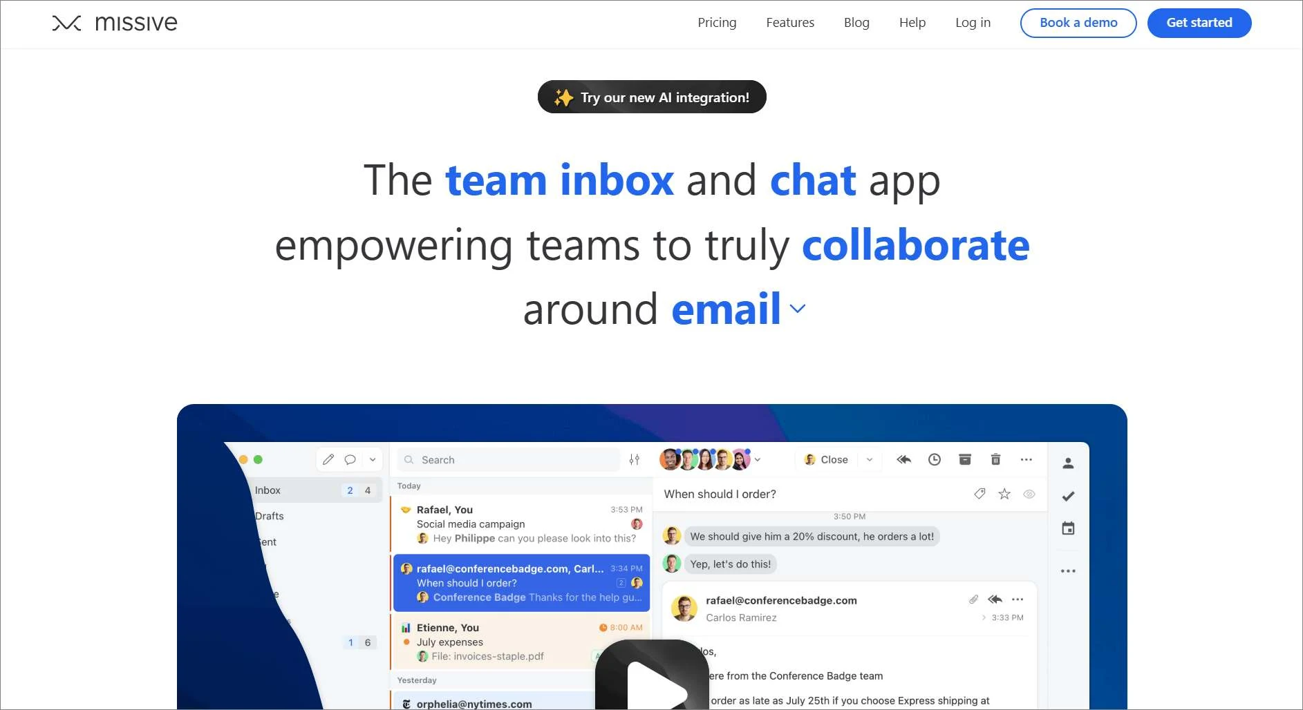 Missive Shared Inbox Software