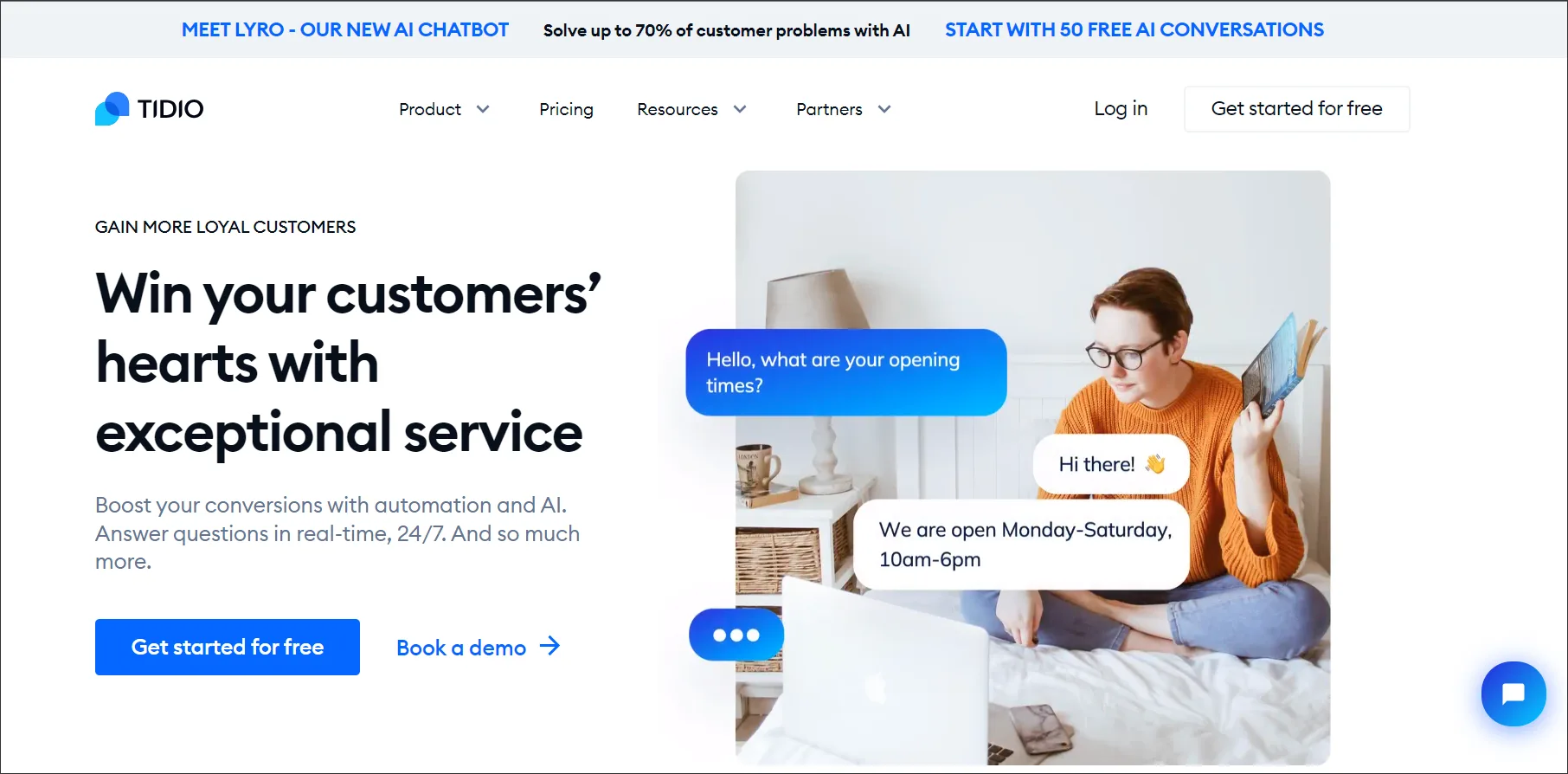 TIDIO customer service software tools