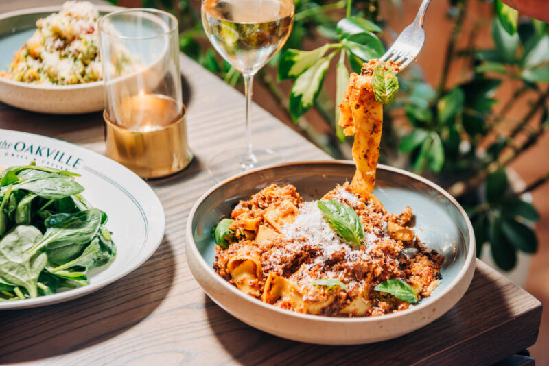 Mushroom & Eggplant Ragu at The Oakville Grill & Cellar