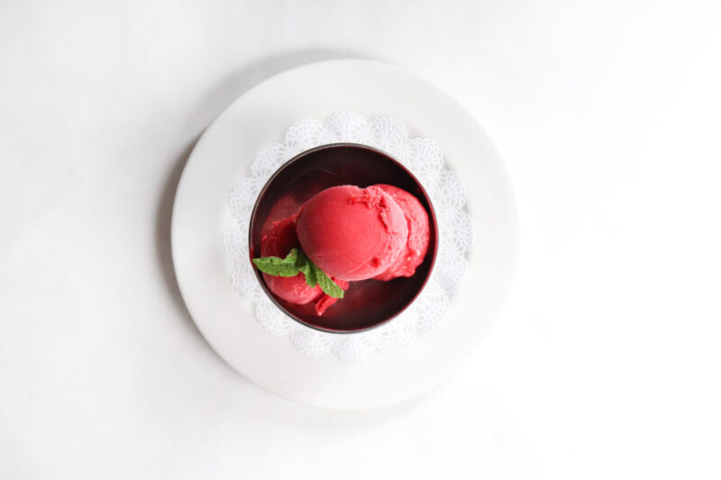 Mon Ami Gabi Raspberry Sorbet