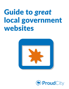 Guide to great local government websites